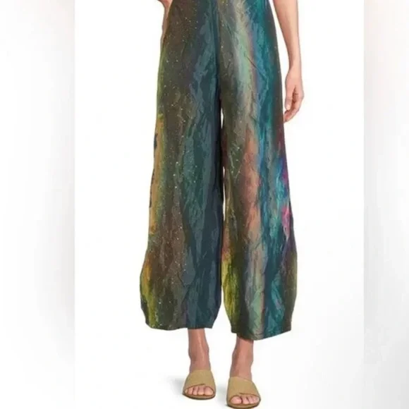 Bryn Walker women Zen Multicolor Layered Taffeta Vest and pants set - Picture 12 of 17